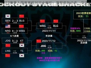 英雄联盟S12赛季入围赛赛程时间全解析：掌握最新动态，见证荣耀时刻