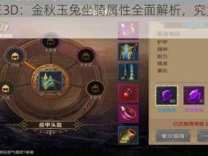 《万王之王3D：金秋玉兔坐骑属性全面解析，究竟是否值得入手？》