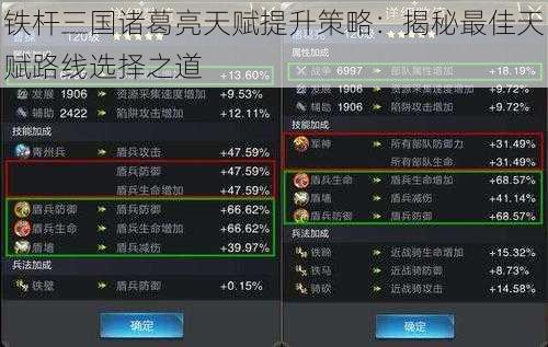 铁杆三国诸葛亮天赋提升策略：揭秘最佳天赋路线选择之道
