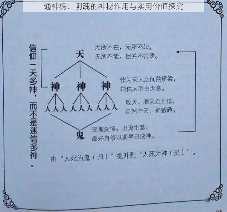 通神榜：阴魂的神秘作用与实用价值探究