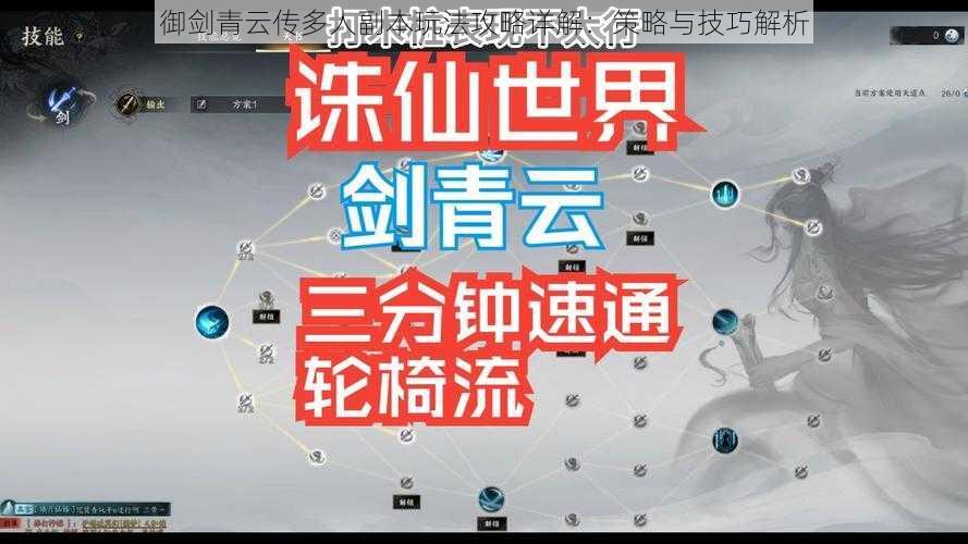 御剑青云传多人副本玩法攻略详解：策略与技巧解析