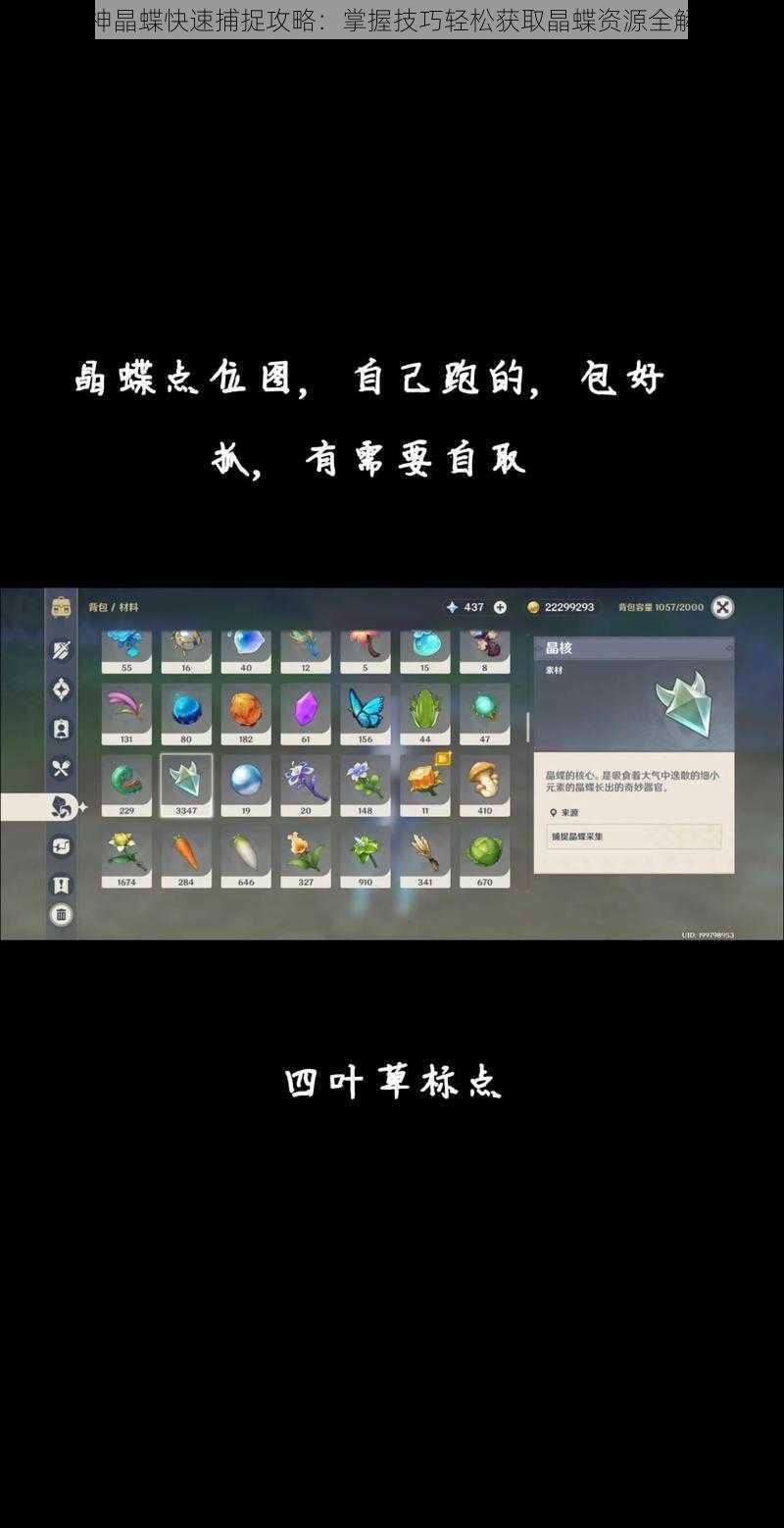 原神晶蝶快速捕捉攻略：掌握技巧轻松获取晶蝶资源全解析
